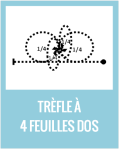 Trèfle à                              4 feuilles dos